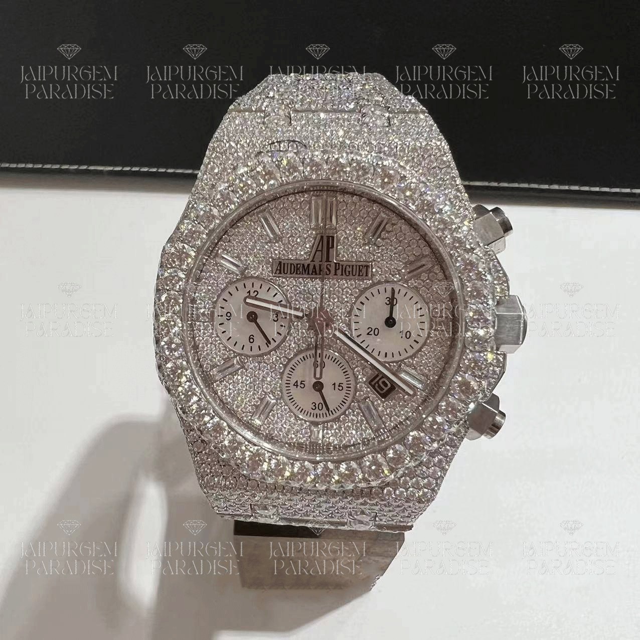 Luxury HipHop Iced Out Automatic Movement Moissanite Diamond Watch