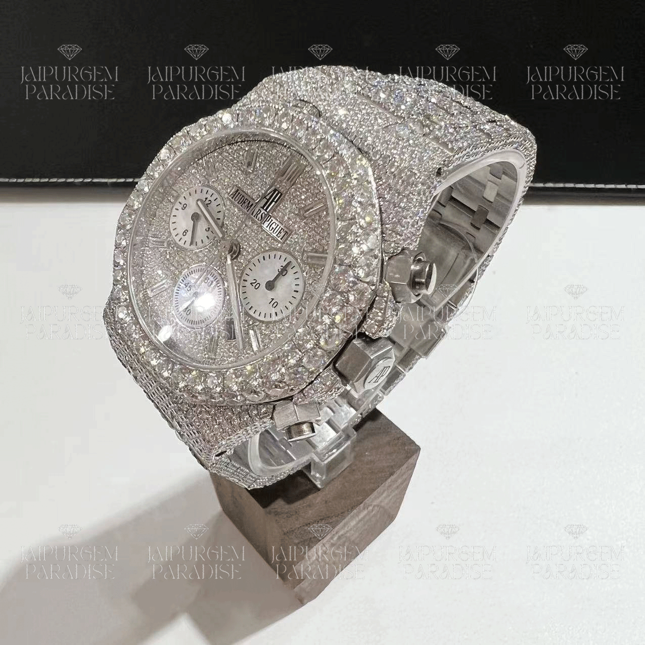 Luxury HipHop Iced Out Automatic Movement Moissanite Diamond Watch