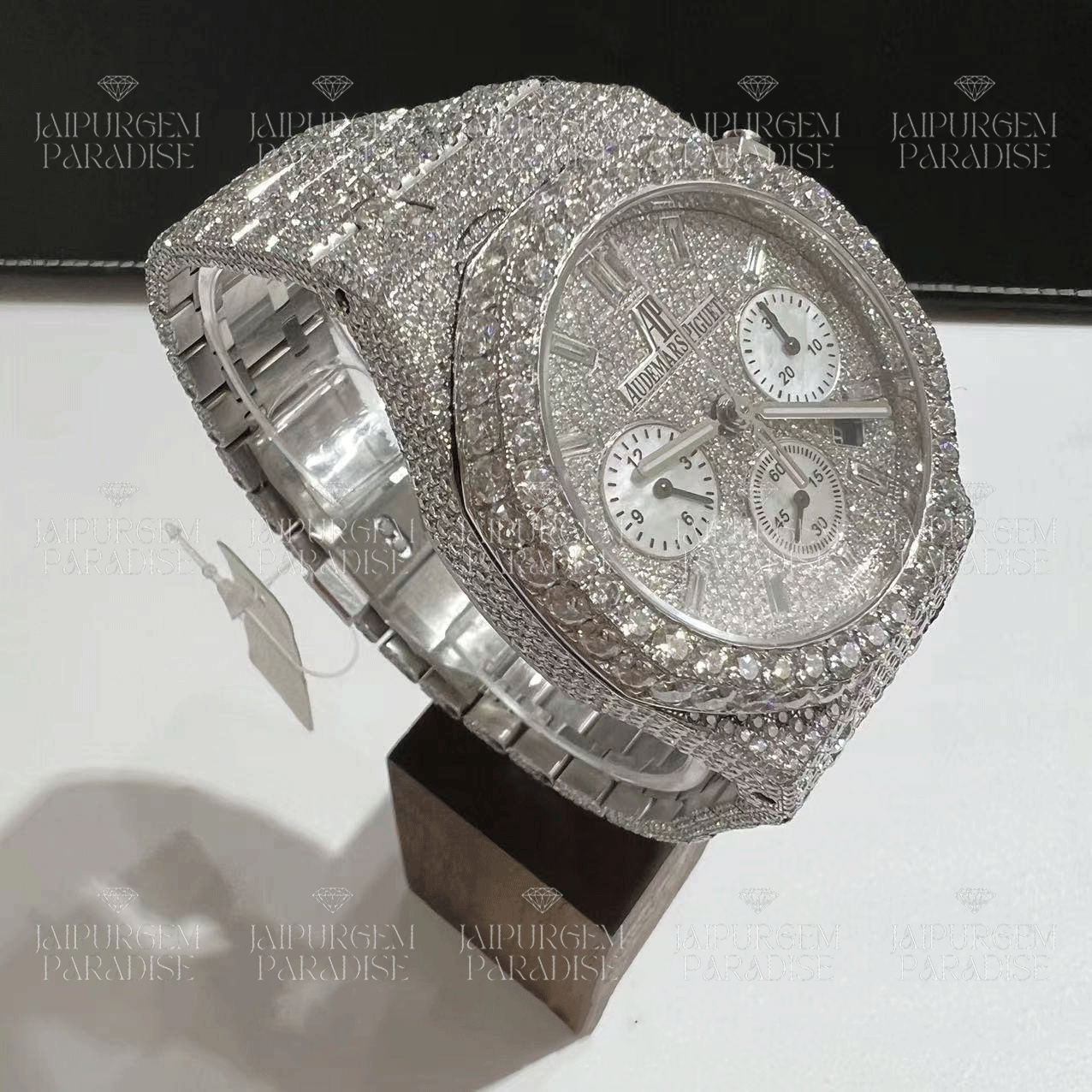 Luxury HipHop Iced Out Automatic Movement Moissanite Diamond Watch