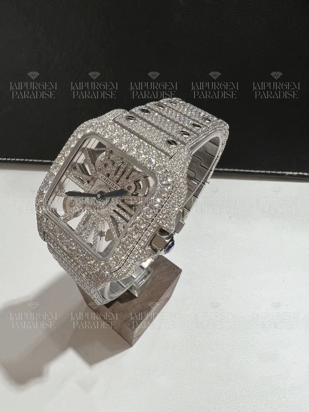 Luxury HipHop Iced Out Automatic Movement Moissanite Diamond Watch