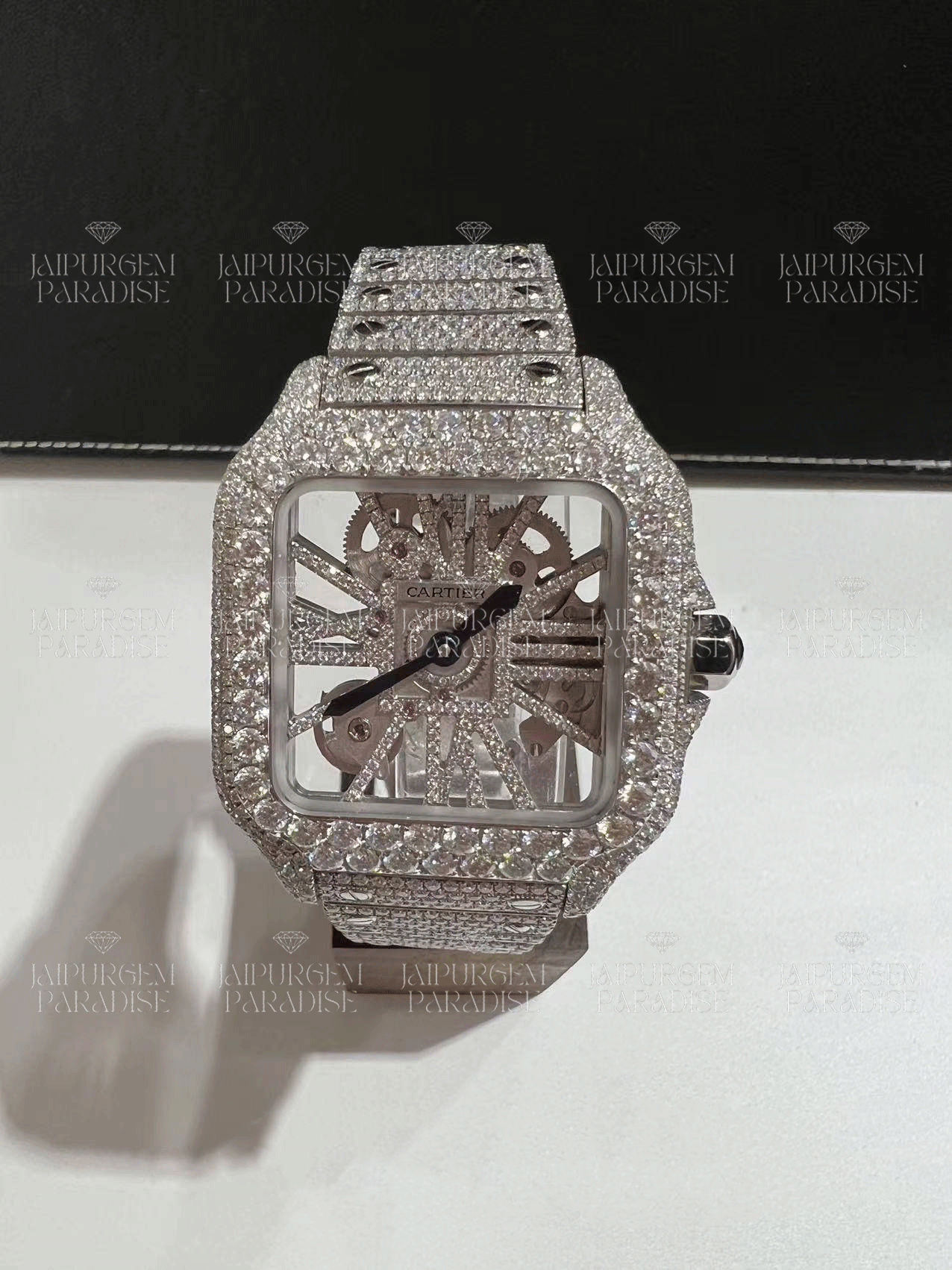 Luxury HipHop Iced Out Automatic Movement Moissanite Diamond Watch